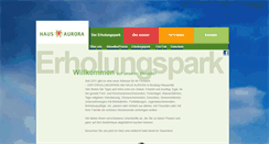 Desktop Screenshot of hausaurora.de